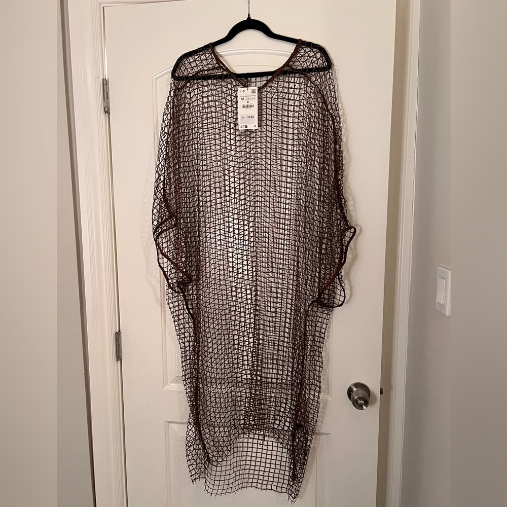 ZARA swim cover up / fishnet